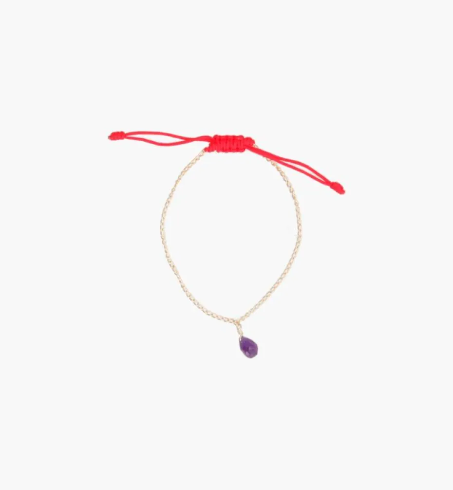 Bracelets*Mercedes Salazar Amethyst Golden Bracelet