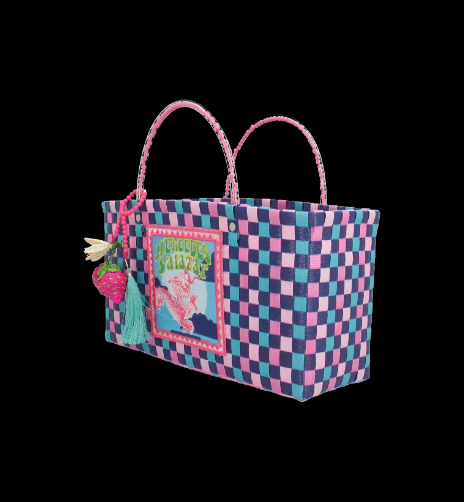 Bags*Mercedes Salazar Baguette Pink Dragon Handbag