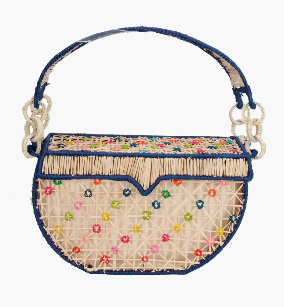 Bags*Mercedes Salazar Blue Joy Handbag