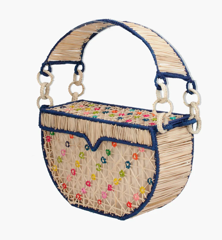 Bags*Mercedes Salazar Blue Joy Handbag