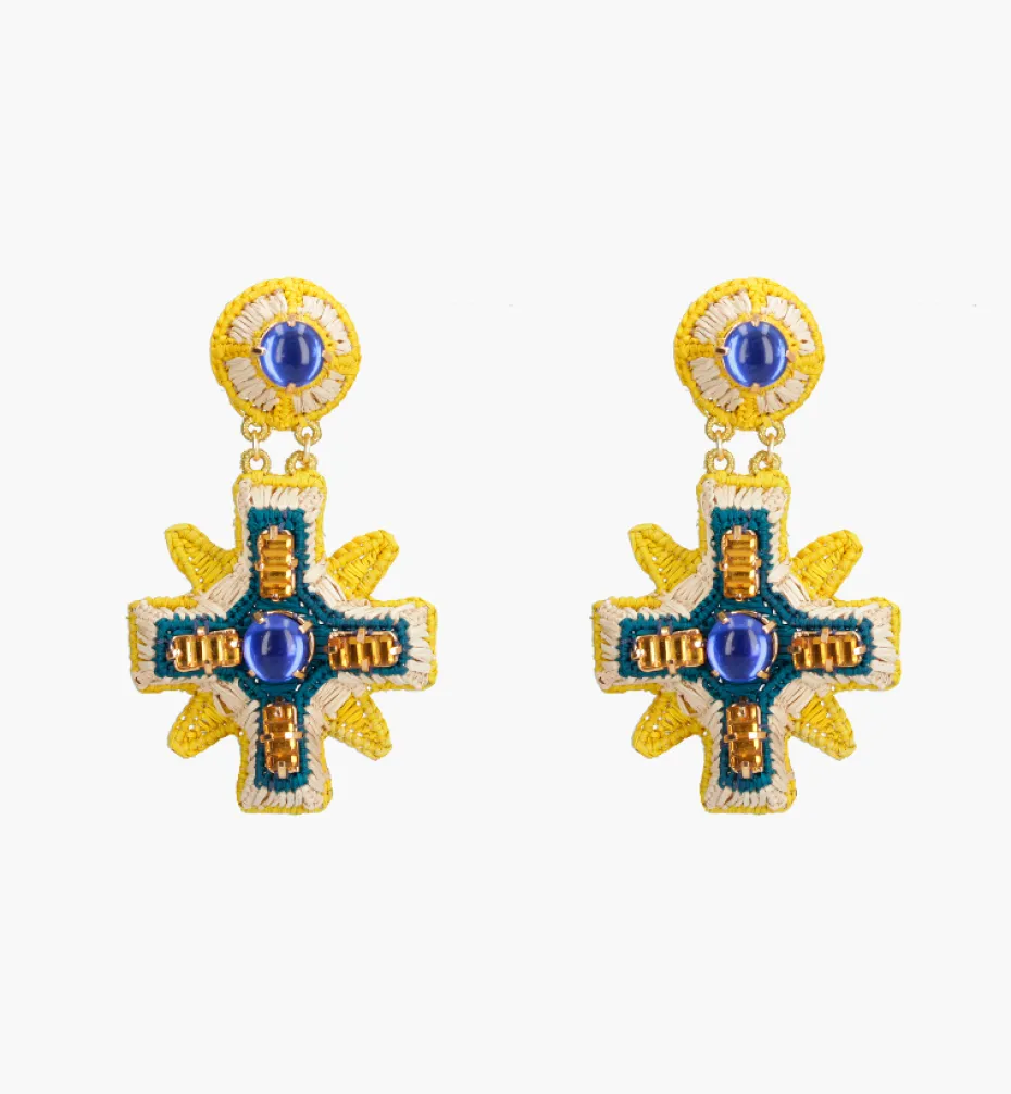 Earrings*Mercedes Salazar Blue Power Earrings