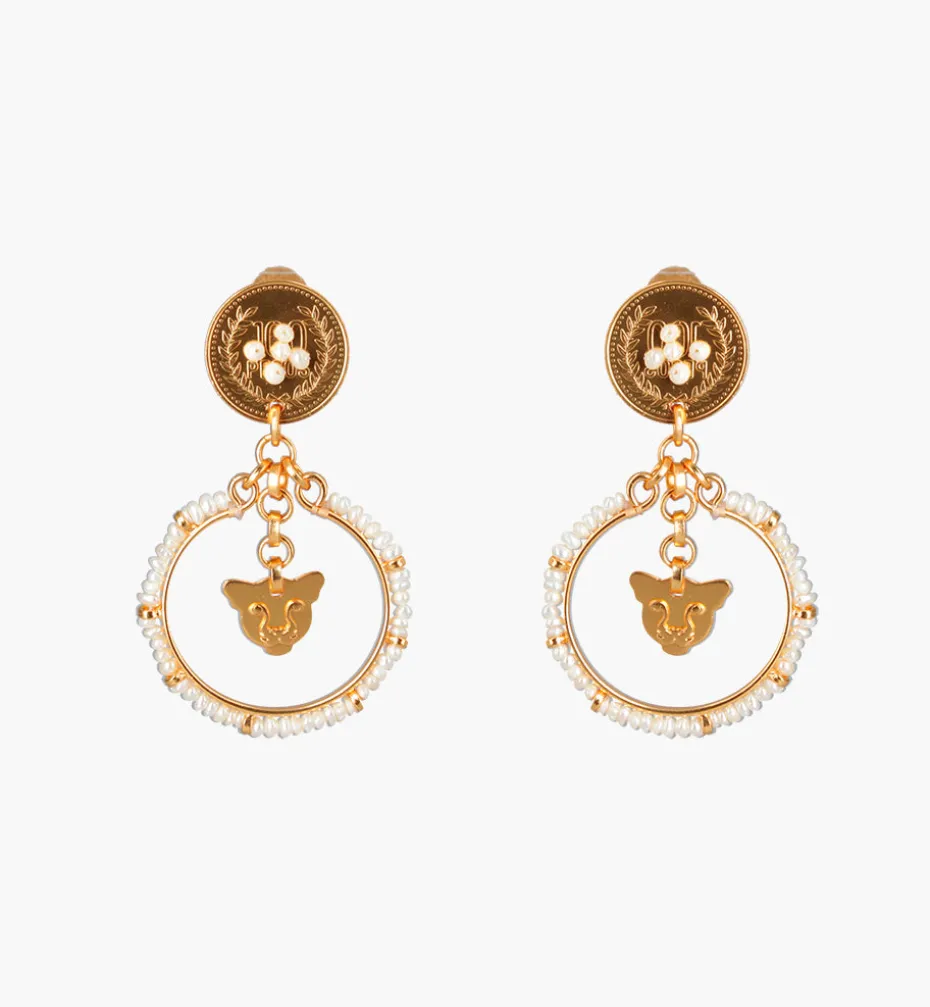 Earrings*Mercedes Salazar Cercle Jaguar Earrings