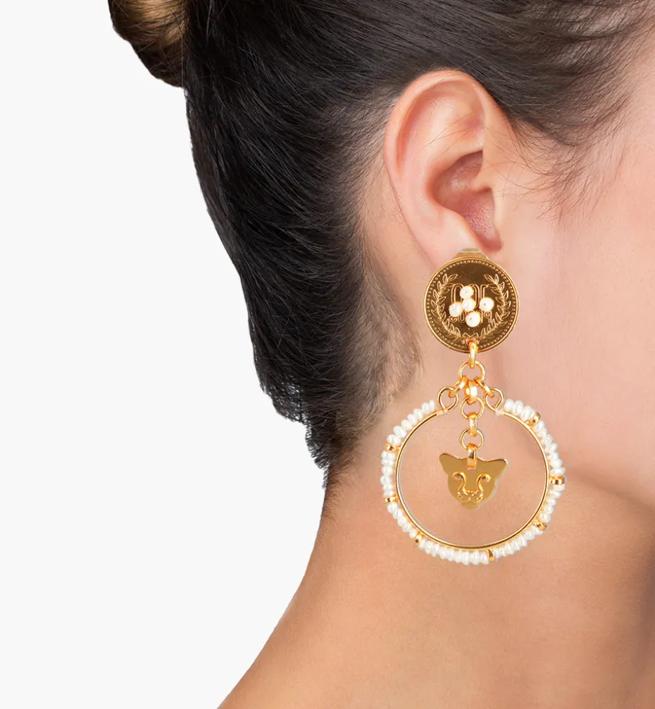 Earrings*Mercedes Salazar Cercle Jaguar Earrings