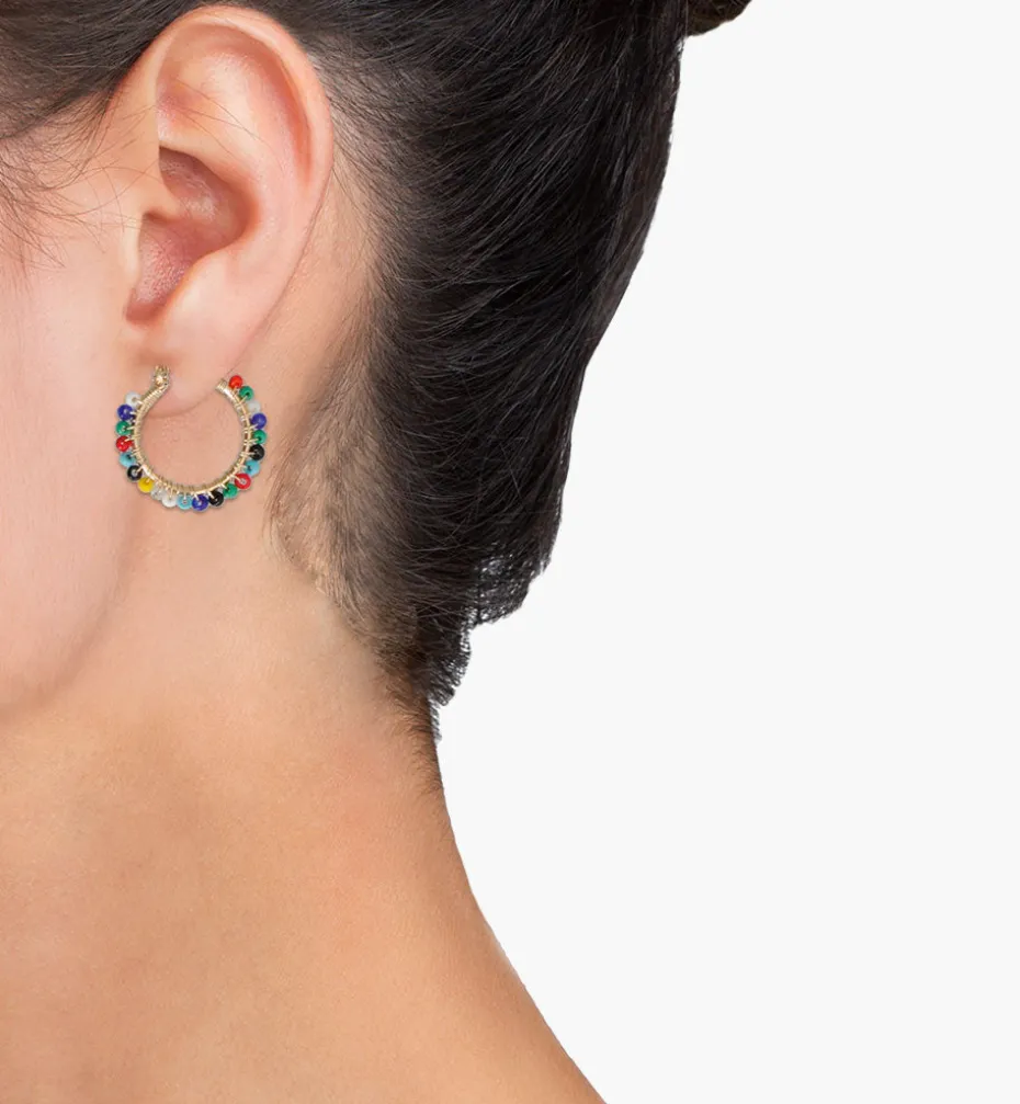 Earrings*Mercedes Salazar Chaquira Hoops