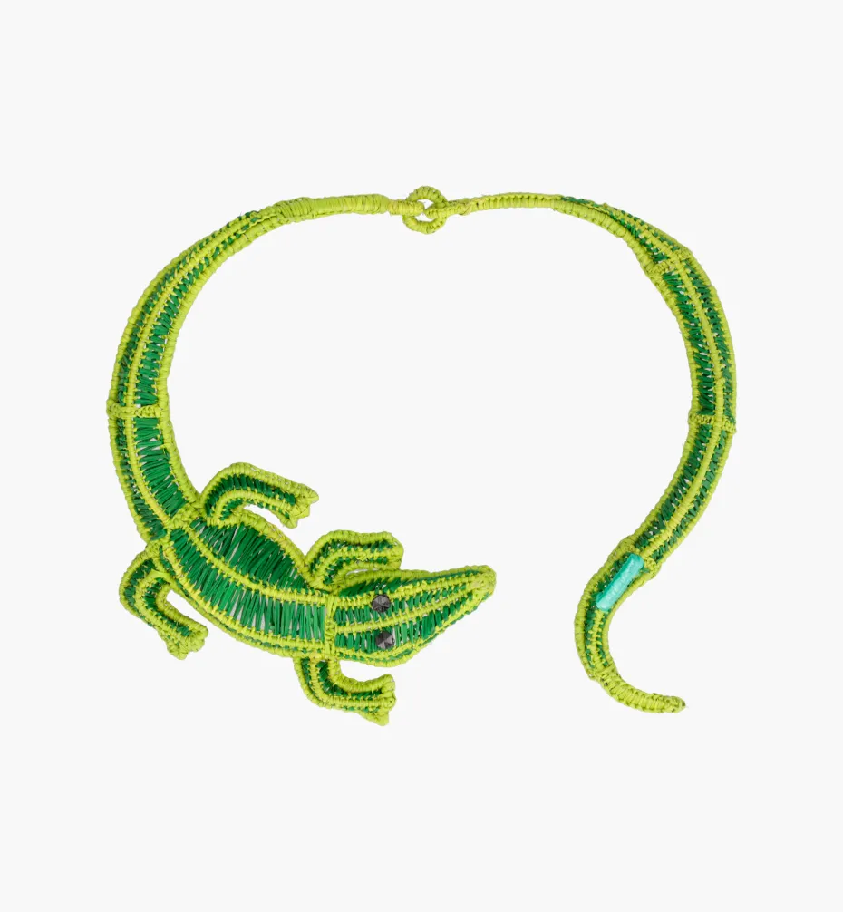 Necklaces*Mercedes Salazar Crocodile Necklace