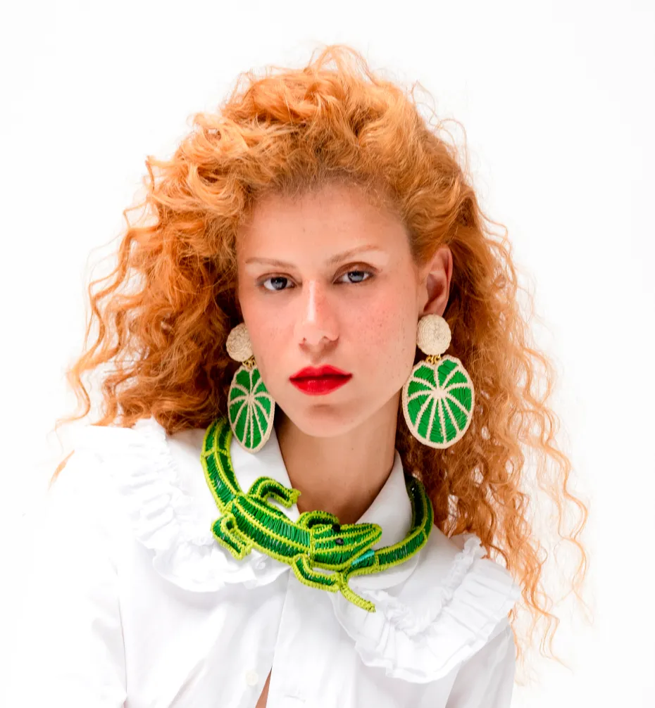 Necklaces*Mercedes Salazar Crocodile Necklace