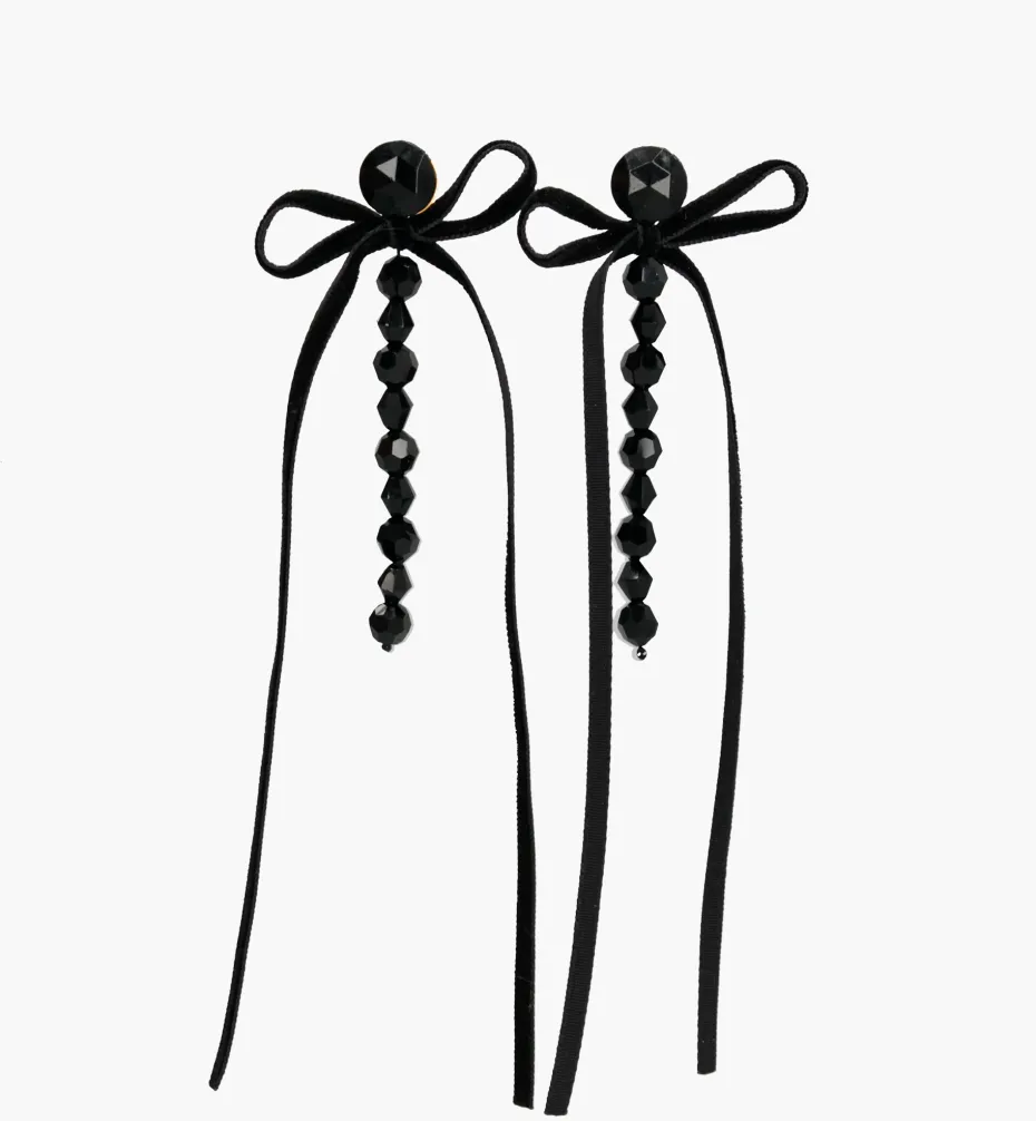 Earrings*Mercedes Salazar Crystals with Bows Earrings