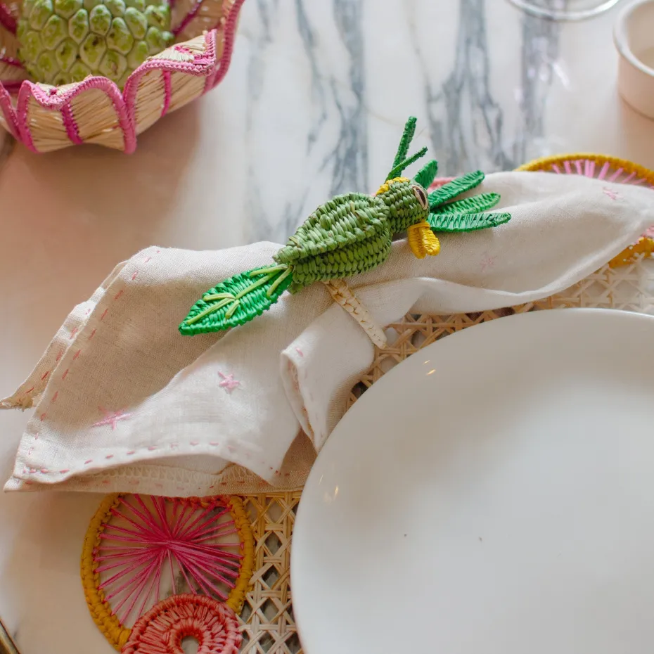 Napkin Rings | Bizatino Collection*Mercedes Salazar El Perico Napkin Ring Set of 2