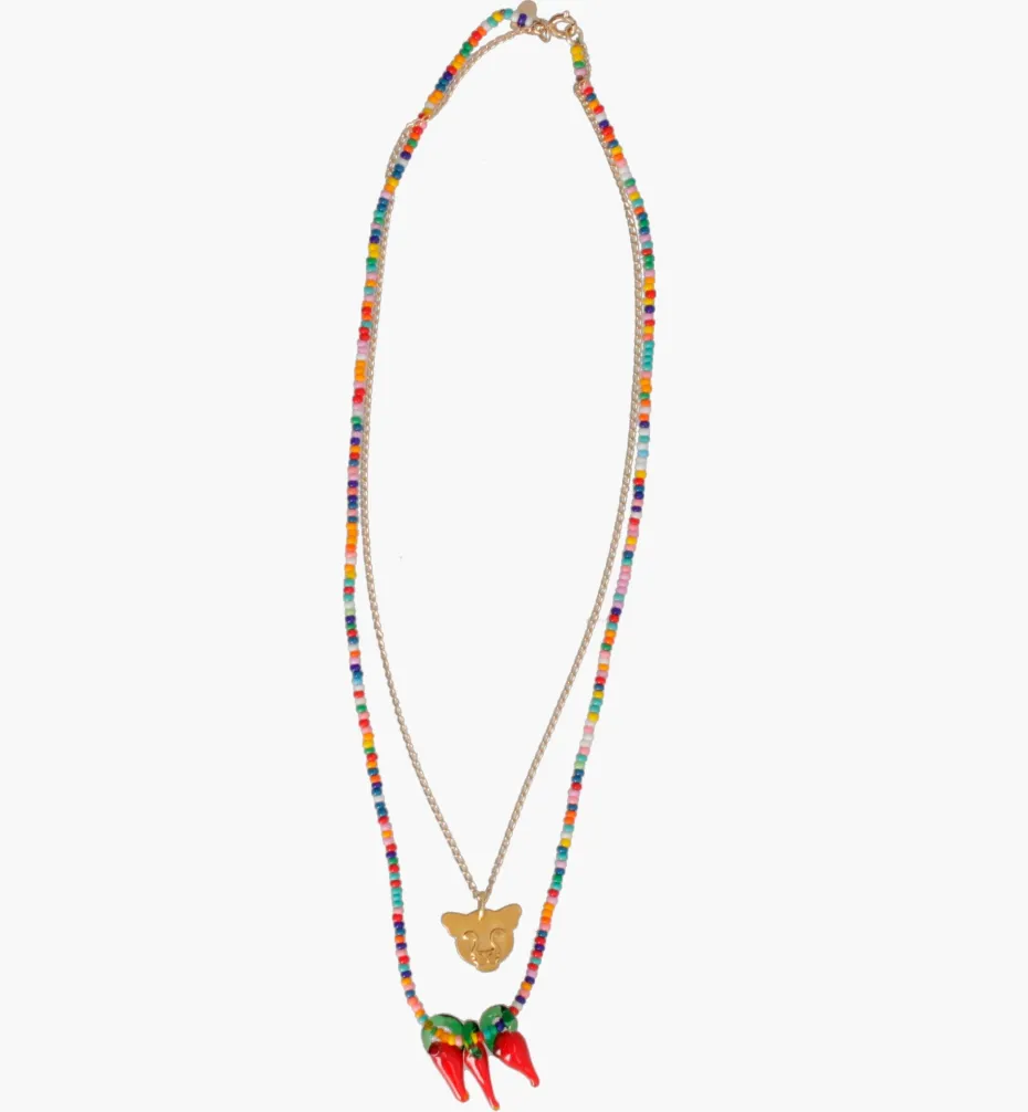 Necklaces*Mercedes Salazar Jaguar de Colores Necklace