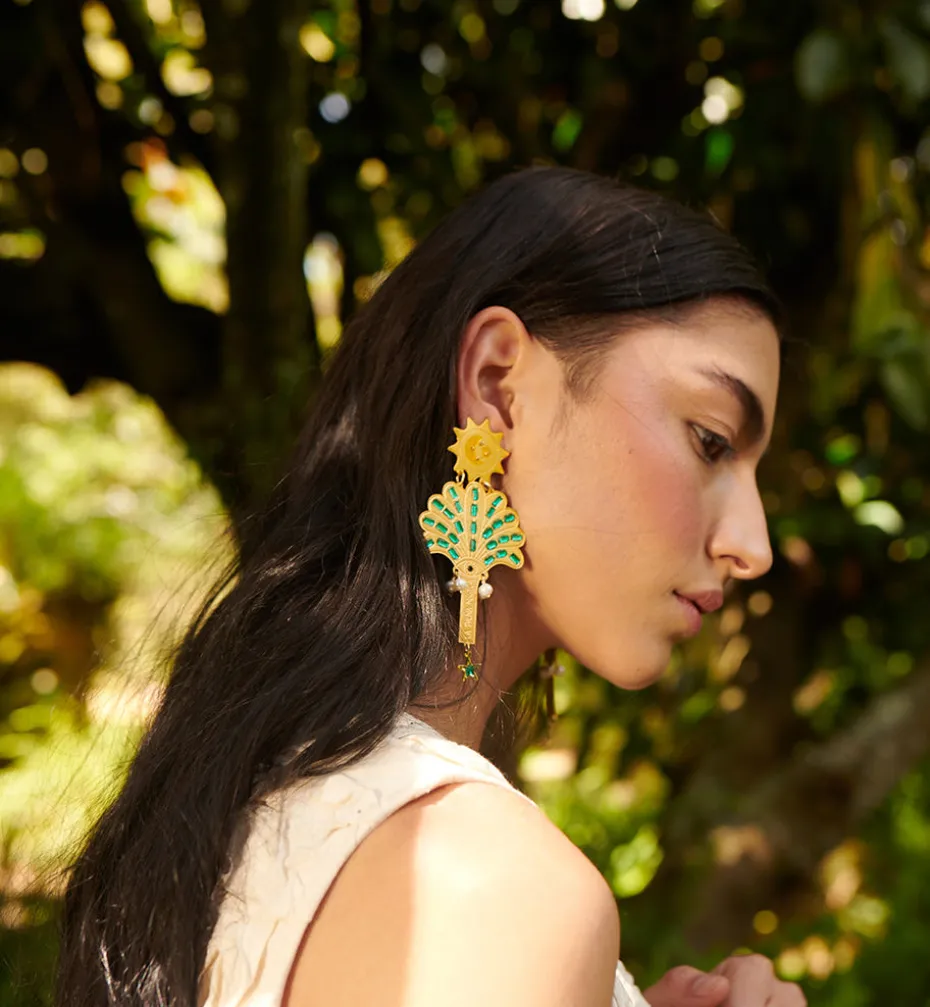 Earrings*Mercedes Salazar La Palmera Earrings