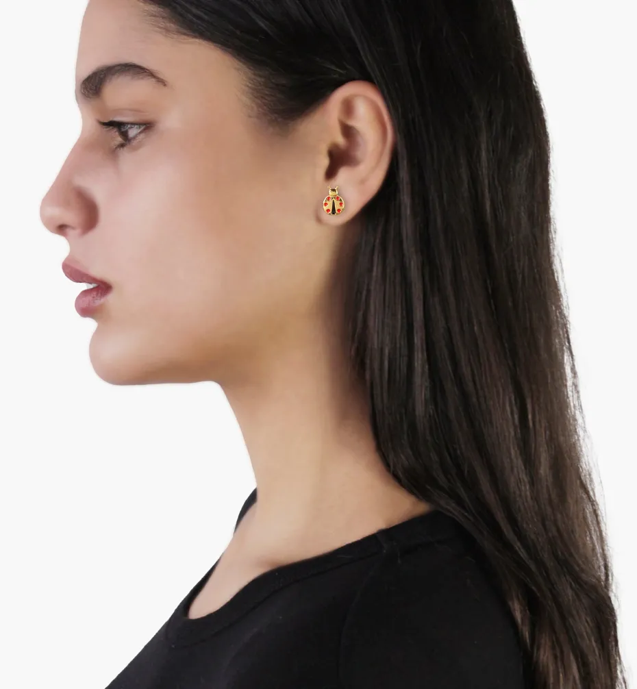 Earrings*Mercedes Salazar Ladybug Studs