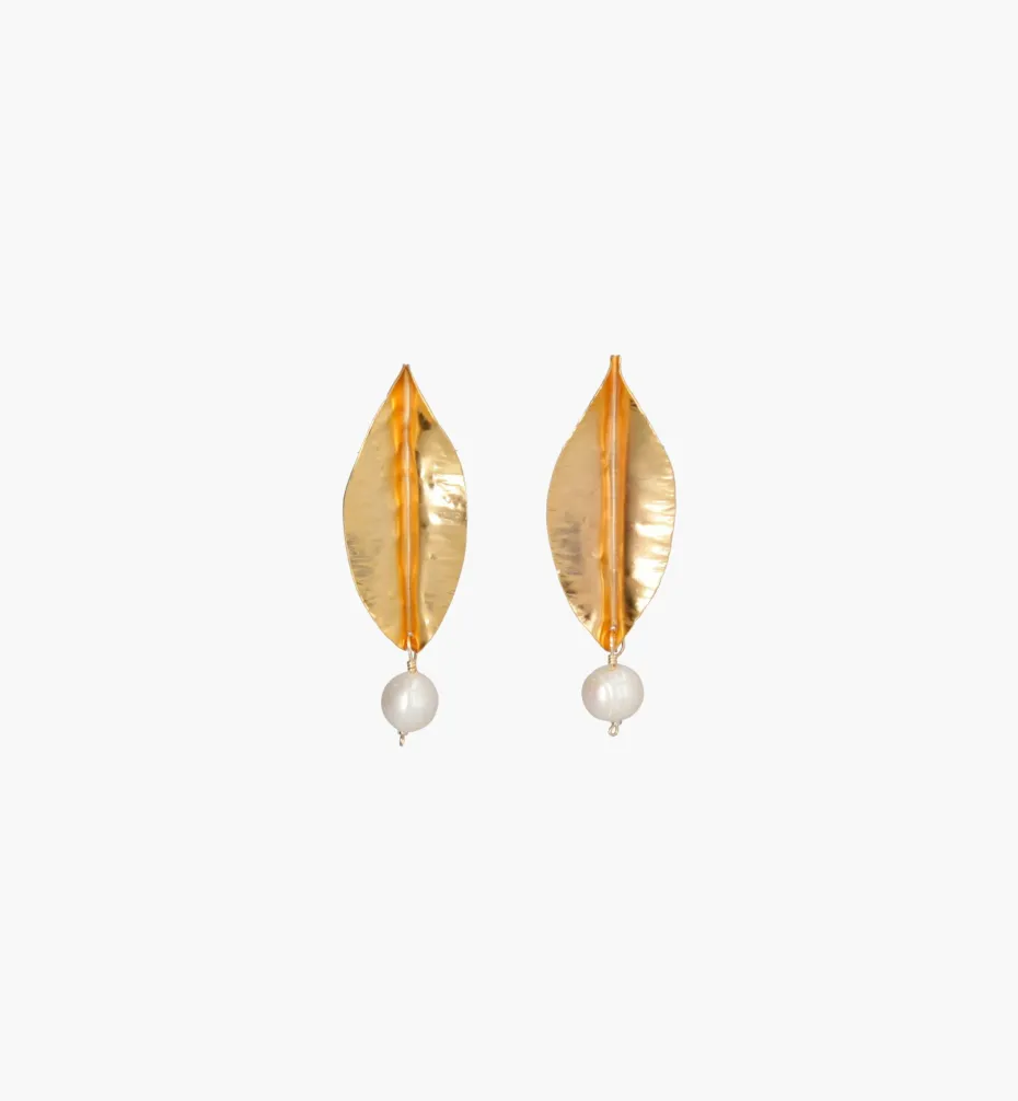 Earrings*Mercedes Salazar Leaf Fruit Earring