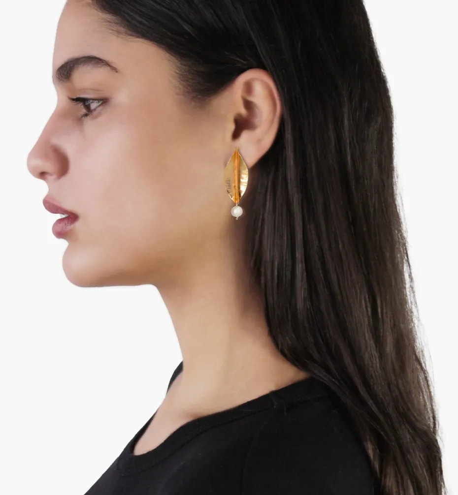 Earrings*Mercedes Salazar Leaf Fruit Earring