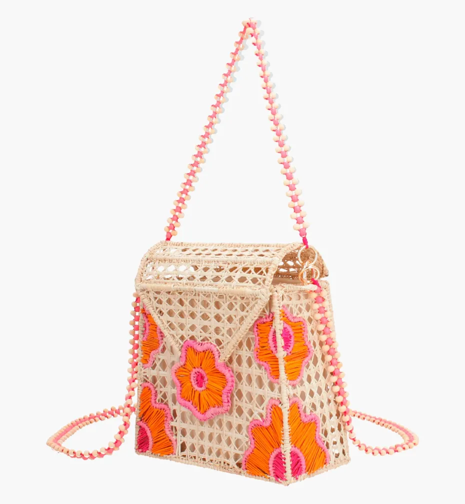 Bags*Mercedes Salazar Leafy Pink Handbag