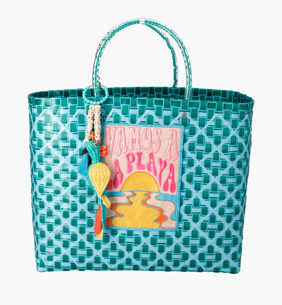 Bags*Mercedes Salazar Medium Aqua Handbag