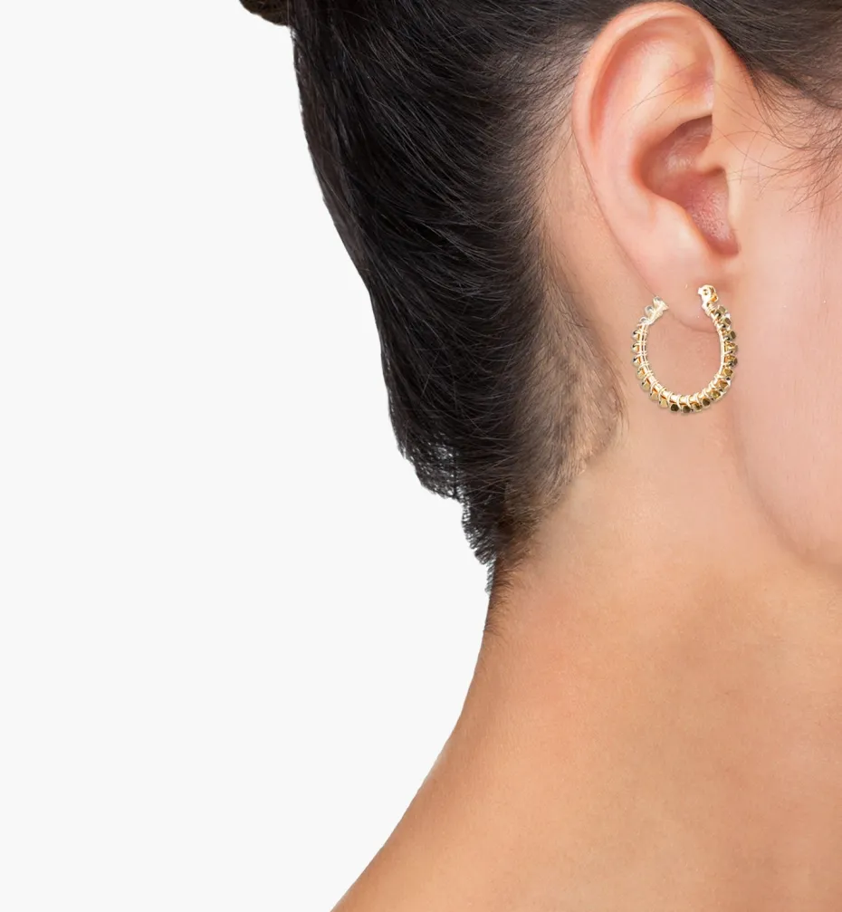 Earrings*Mercedes Salazar Metallic Gold Hoops
