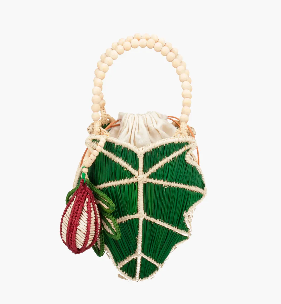 Bags*Mercedes Salazar Mini Fig Leaf Handbag