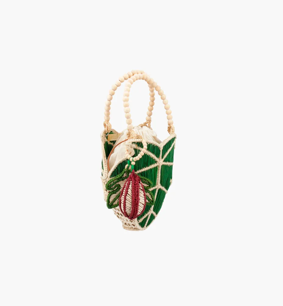Bags*Mercedes Salazar Mini Fig Leaf Handbag