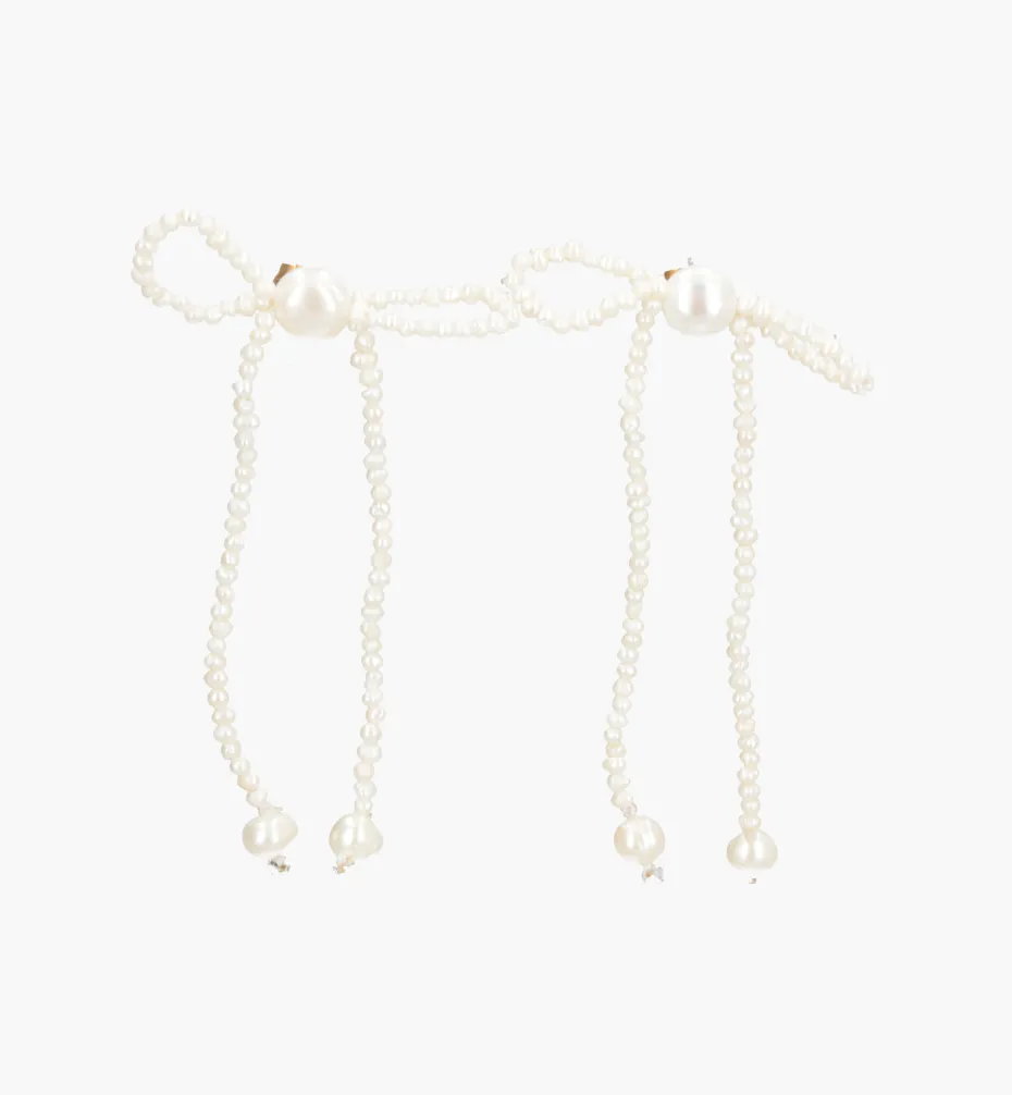 Earrings*Mercedes Salazar Pearl Bow Earrings