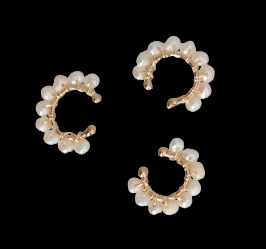 Earrings | Ear Cuffs*Mercedes Salazar Pearl Galore Ear Cuff