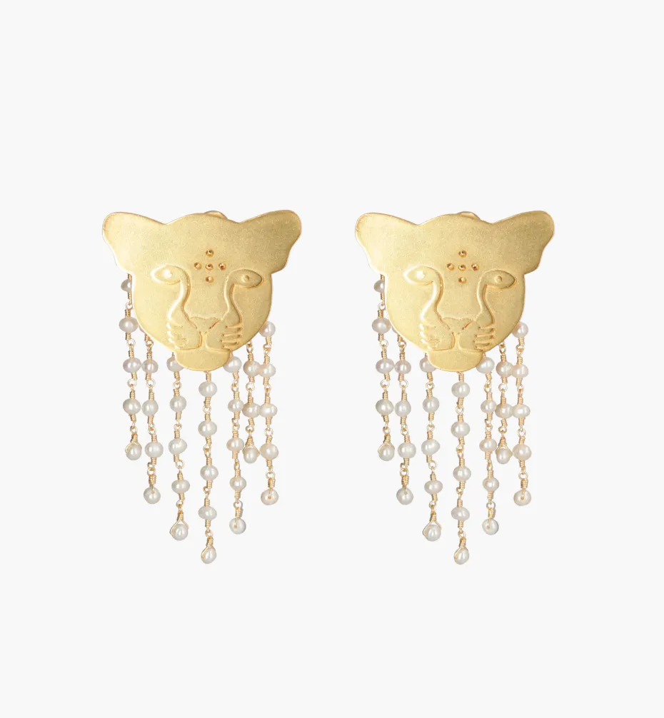 Earrings*Mercedes Salazar Pearl Jaguar Rain Earrings