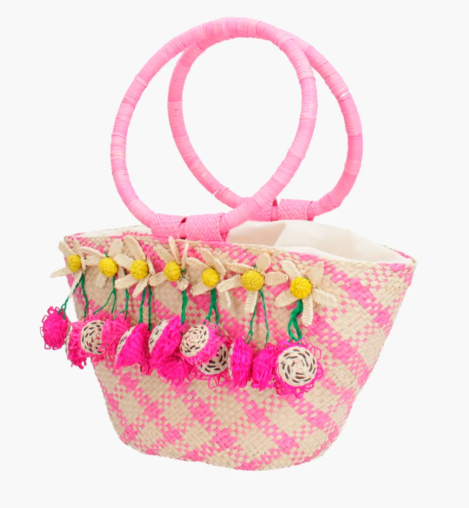 Bags*Mercedes Salazar Pitaya with Flowers Handbag