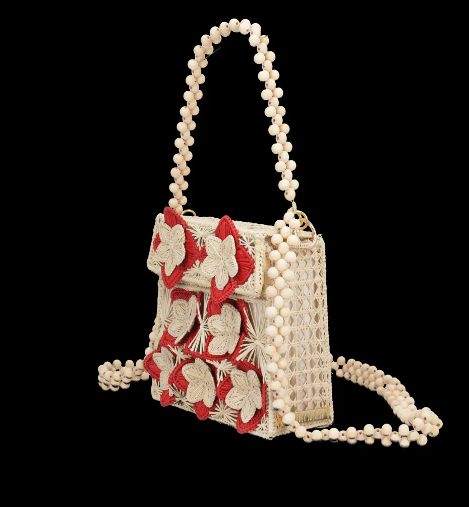 Bags*Mercedes Salazar Red Garden Handbag