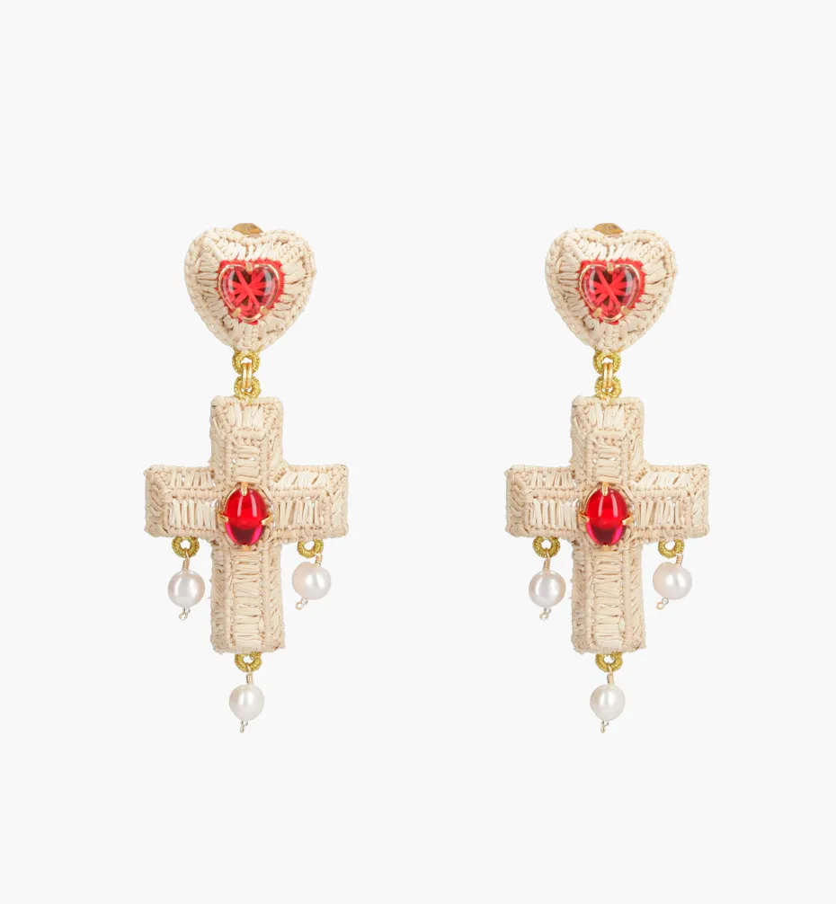 Earrings*Mercedes Salazar Red Power Earrings
