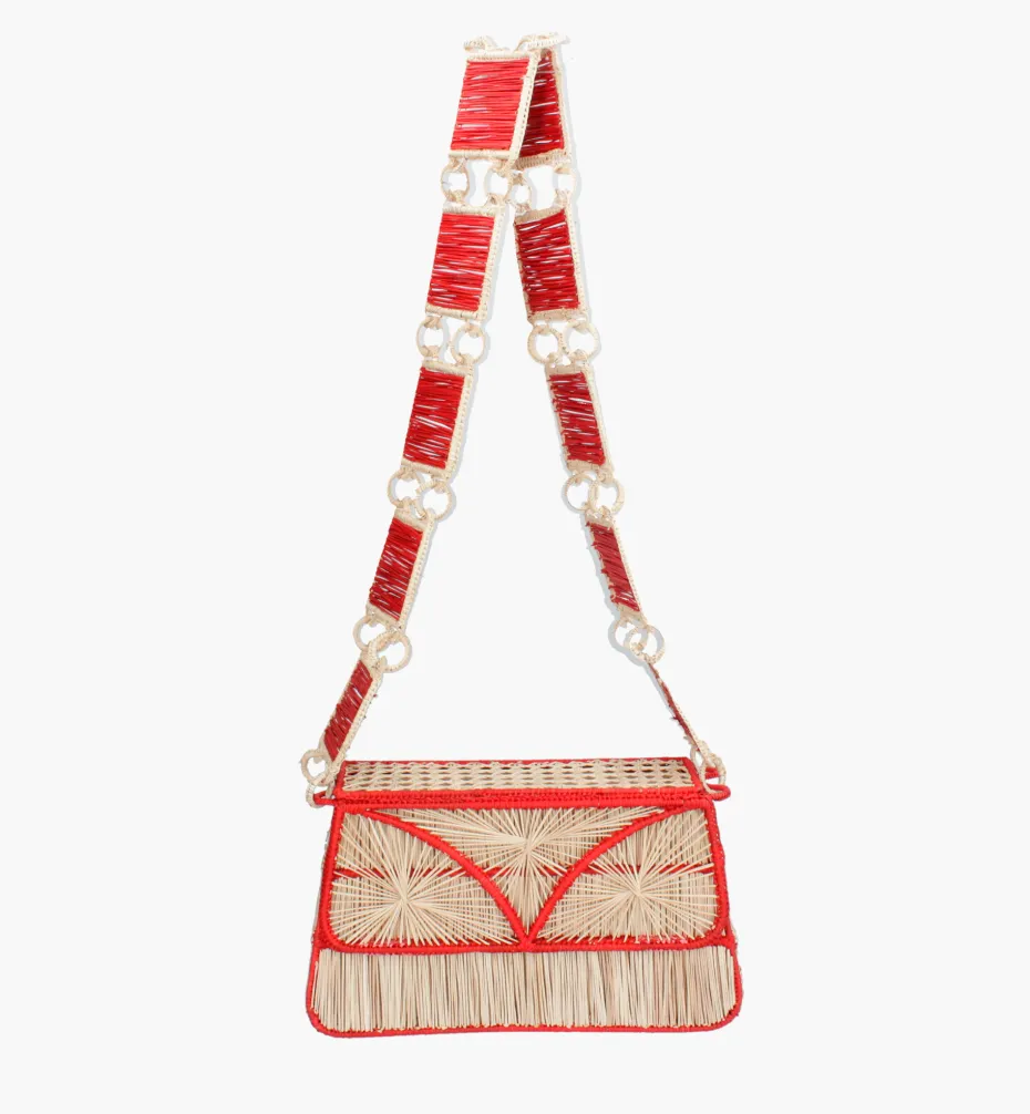 Bags*Mercedes Salazar Red Strap Handbag