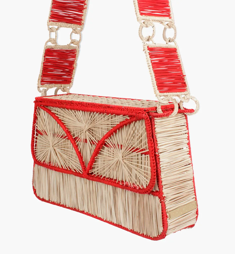 Bags*Mercedes Salazar Red Strap Handbag