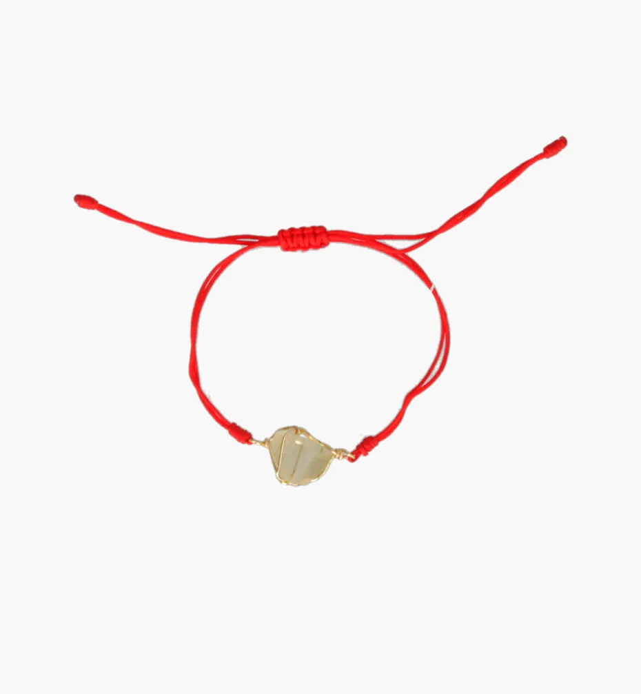 Bracelets*Mercedes Salazar Red Thread Lemon Quartz Bracelet