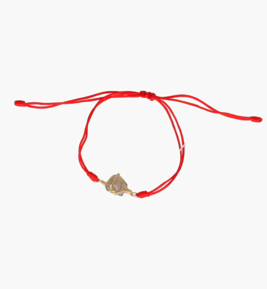 Bracelets*Mercedes Salazar Red Thread Rutilated Quartz Bracelet