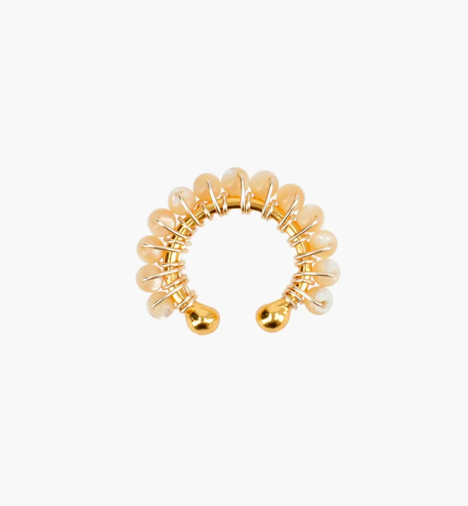 Earrings | Ear Cuffs*Mercedes Salazar River Stone Large Ear Cuff
