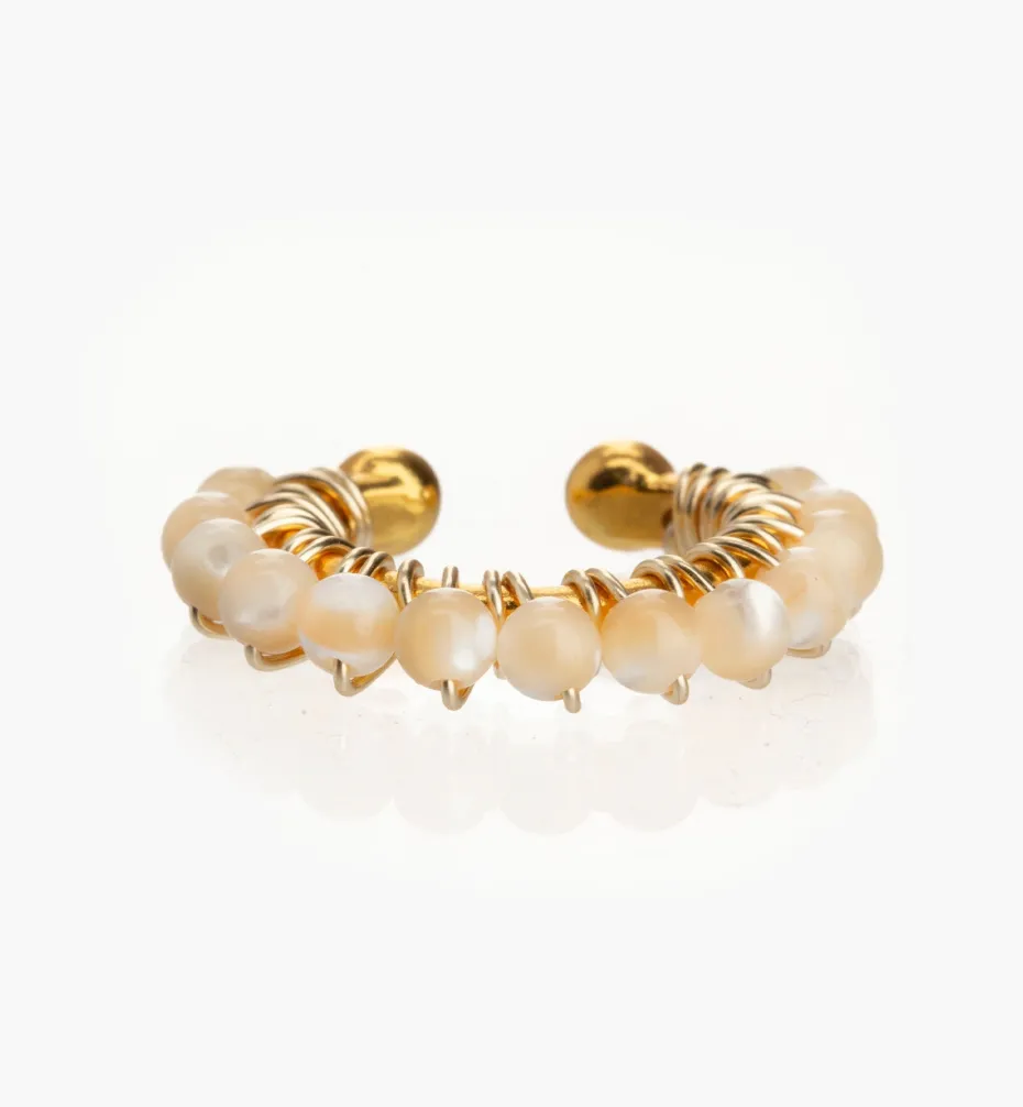 Earrings | Ear Cuffs*Mercedes Salazar River Stone Large Ear Cuff