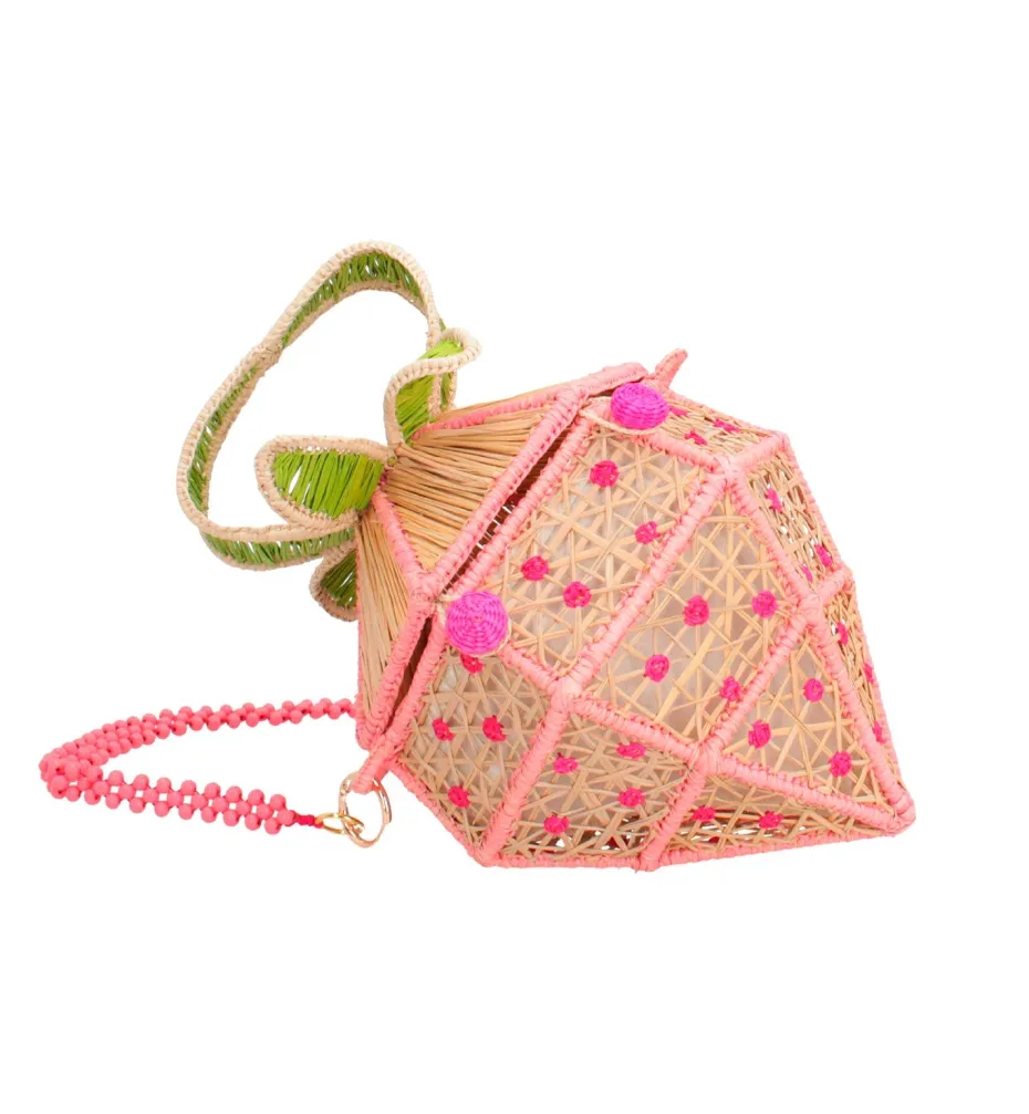 Bags*Mercedes Salazar Rose Strawberry Handbag