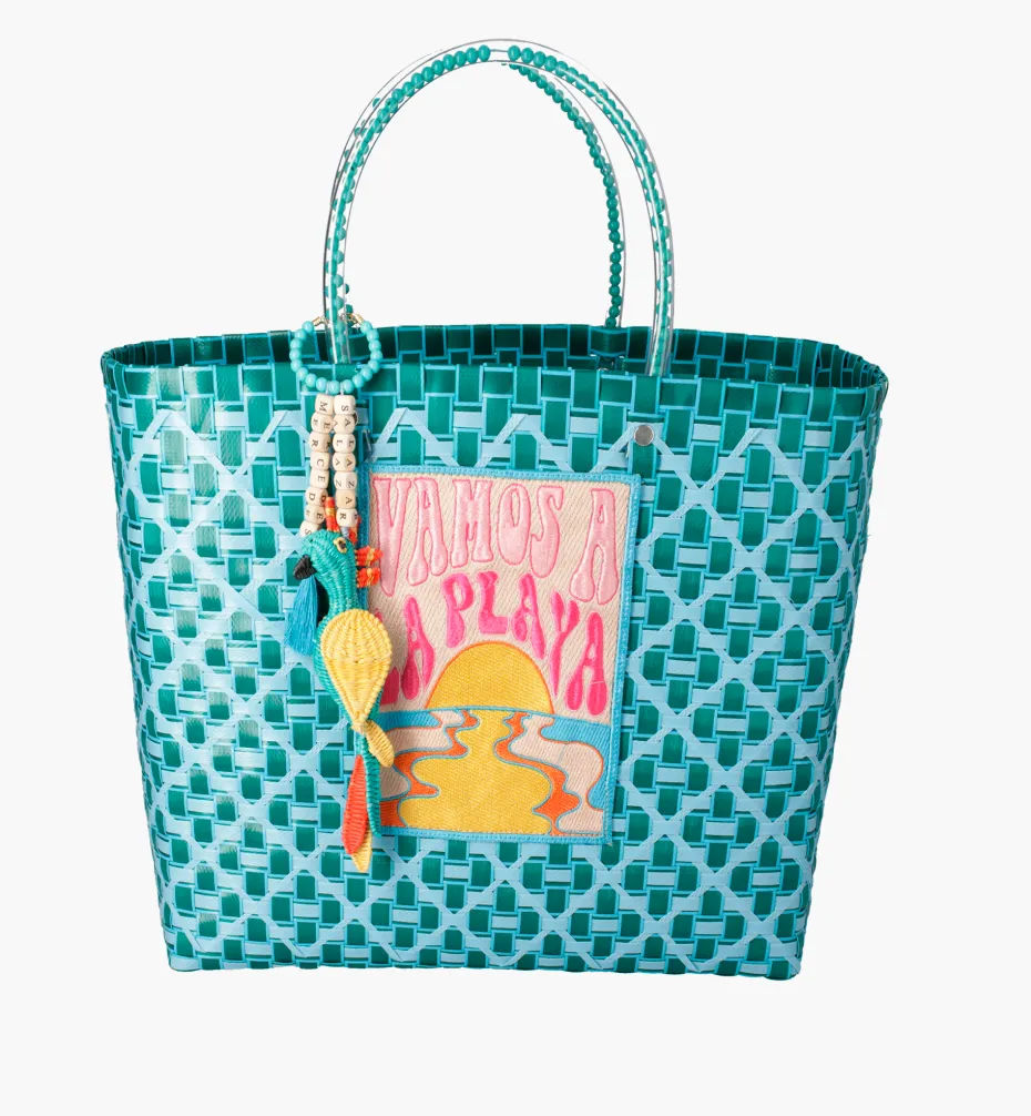 Bags*Mercedes Salazar Small Aqua Handbag