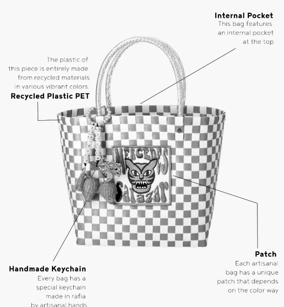 Bags*Mercedes Salazar Small Aqua Handbag