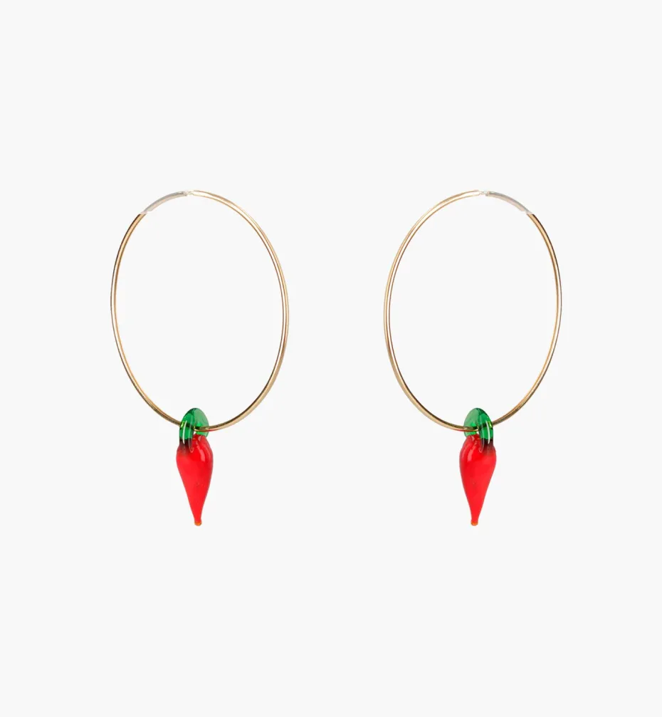 Earrings*Mercedes Salazar Spicy Hoops