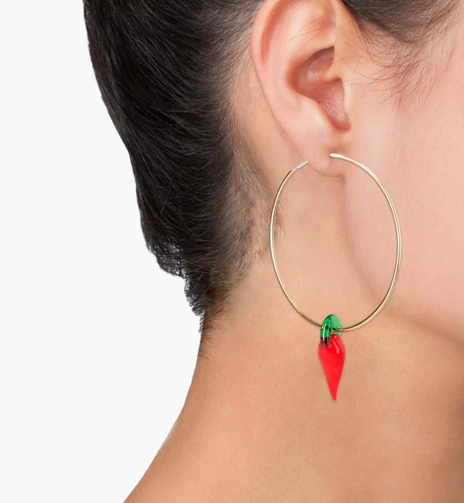 Earrings*Mercedes Salazar Spicy Hoops