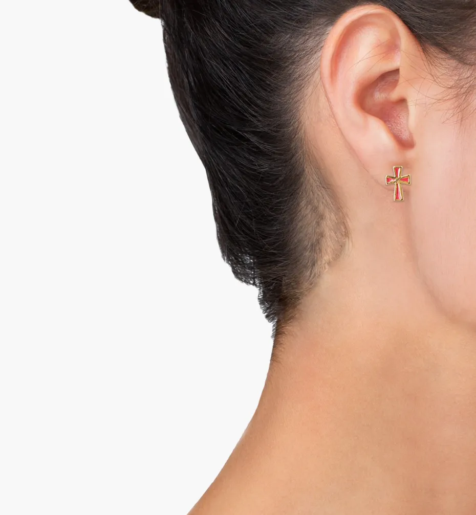 Earrings*Mercedes Salazar The Cross Studs