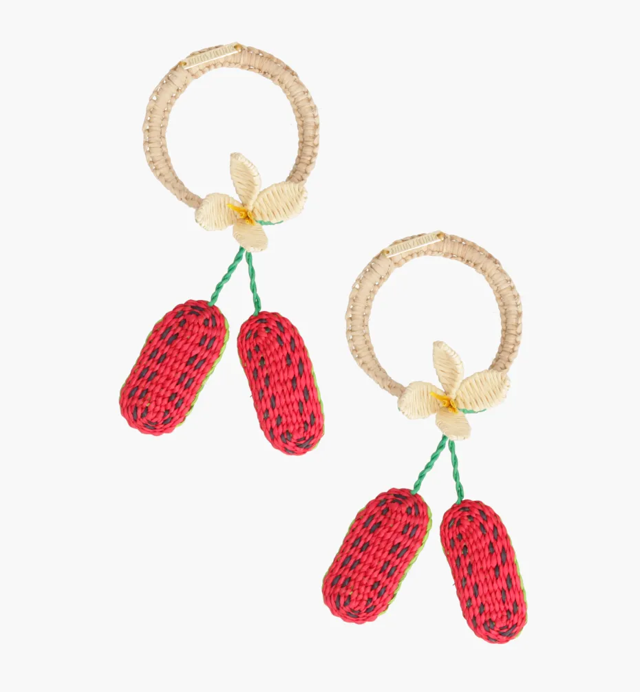 Napkin Rings*Mercedes Salazar Watermelon Napkin Ring Set of 2